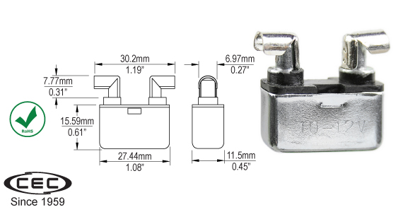 Fuse Clip Circuit Breakers, CB140