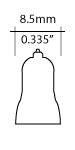 T2 1/2 Bulb Shape
