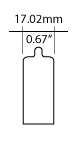 T5 1/4 Bulb Shape