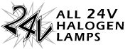 All 24 Volts Halogen Lamps