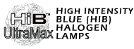 All High Intensity Blue (HIB) Halogen Lamps